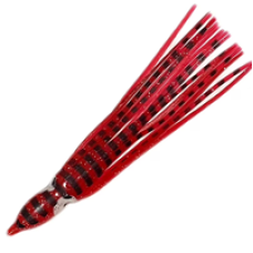 TROLLING SQUID SKIRT RED & BLACK 5 INCH 5 PC #TQSRB5PC TROLLING SQUID SKIRT RED & BLACK 5 INCH 5 PC #TQSRB5PC